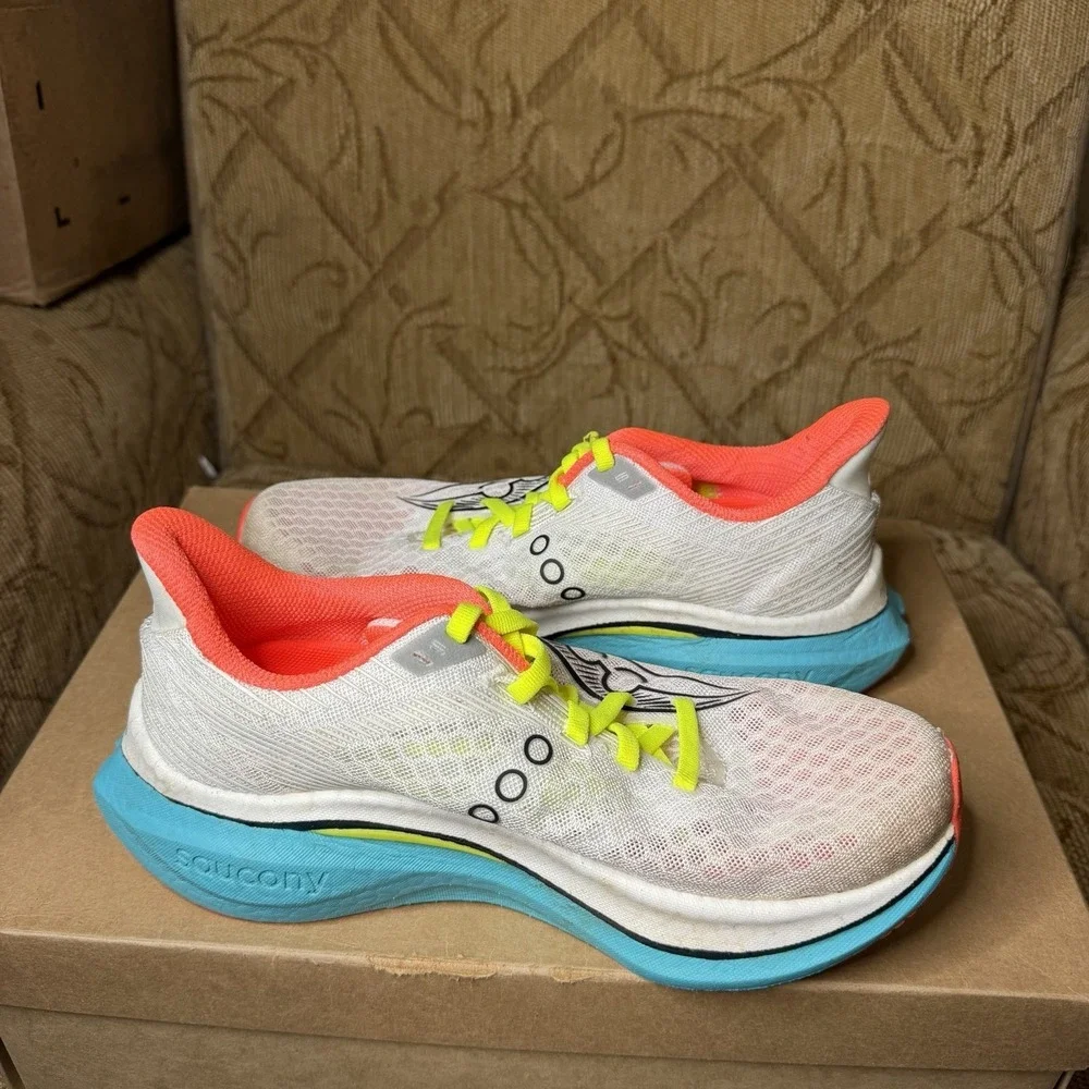 Saucony Endorphin Speed 5 Running Shoes Women's US 7.5 White/Mutant S11007-97